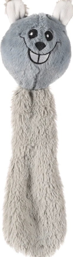 Speelgoed lulu muis met bal lichtgrijs