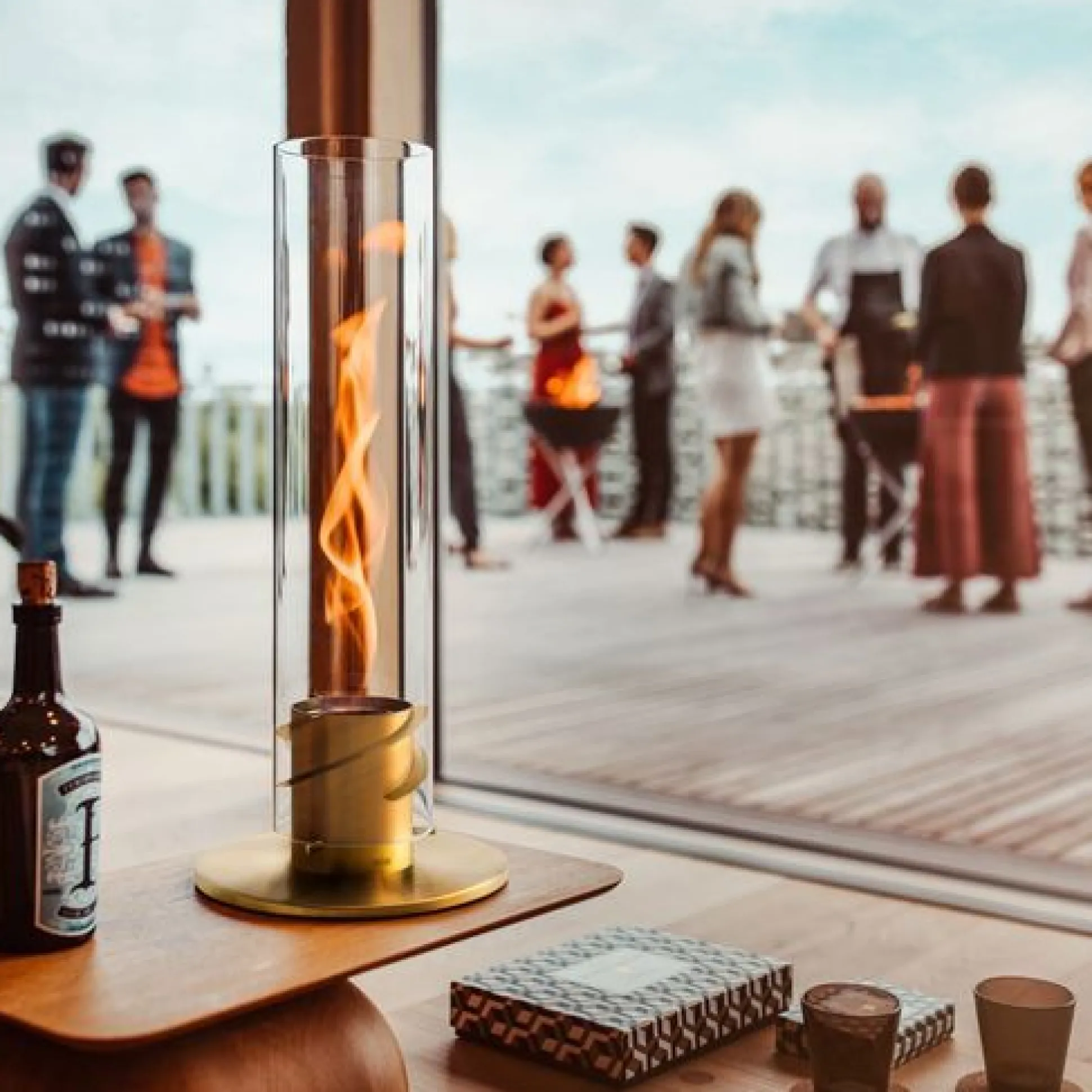 Spin 120 sfeer lantaarn goud