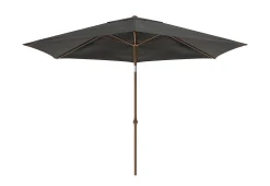 Staparasol miami d300 alu/teak-grijs
