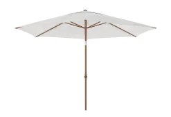 Staparasol miami d300 alu/teak-wit