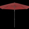 Staparasol miami d250 antraciet-rood