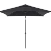 Staparasol miami 250x200 zwart-grijs