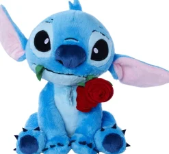 Stitch met roos 25cm