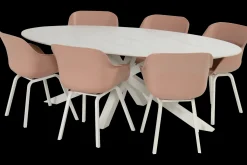 Stoel Le Soleil wit/roze