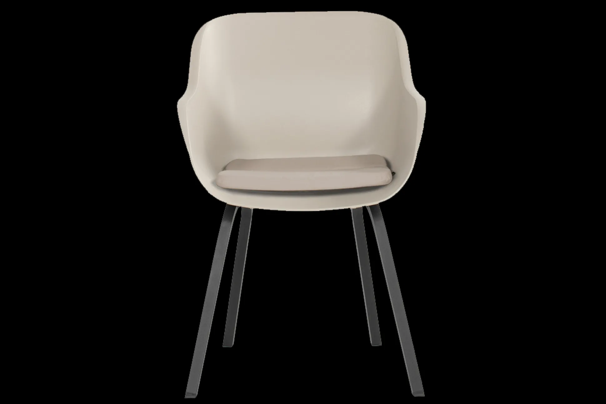 Stoel Le Soleil zwart/taupe