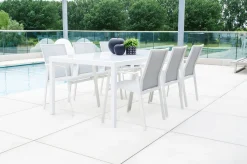 Stoel Porto wit/licht grijs