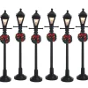 Straatlantaarn op gas, set van 6, b/o (4,5v)