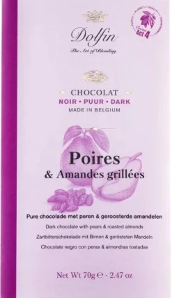 Tablet fondant peer/gegrilde amandel