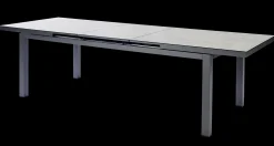 Tafel Albin 220-280x100cm antraciet/keramiek