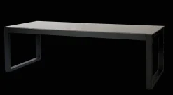 Tafel Bora zwart/grijs