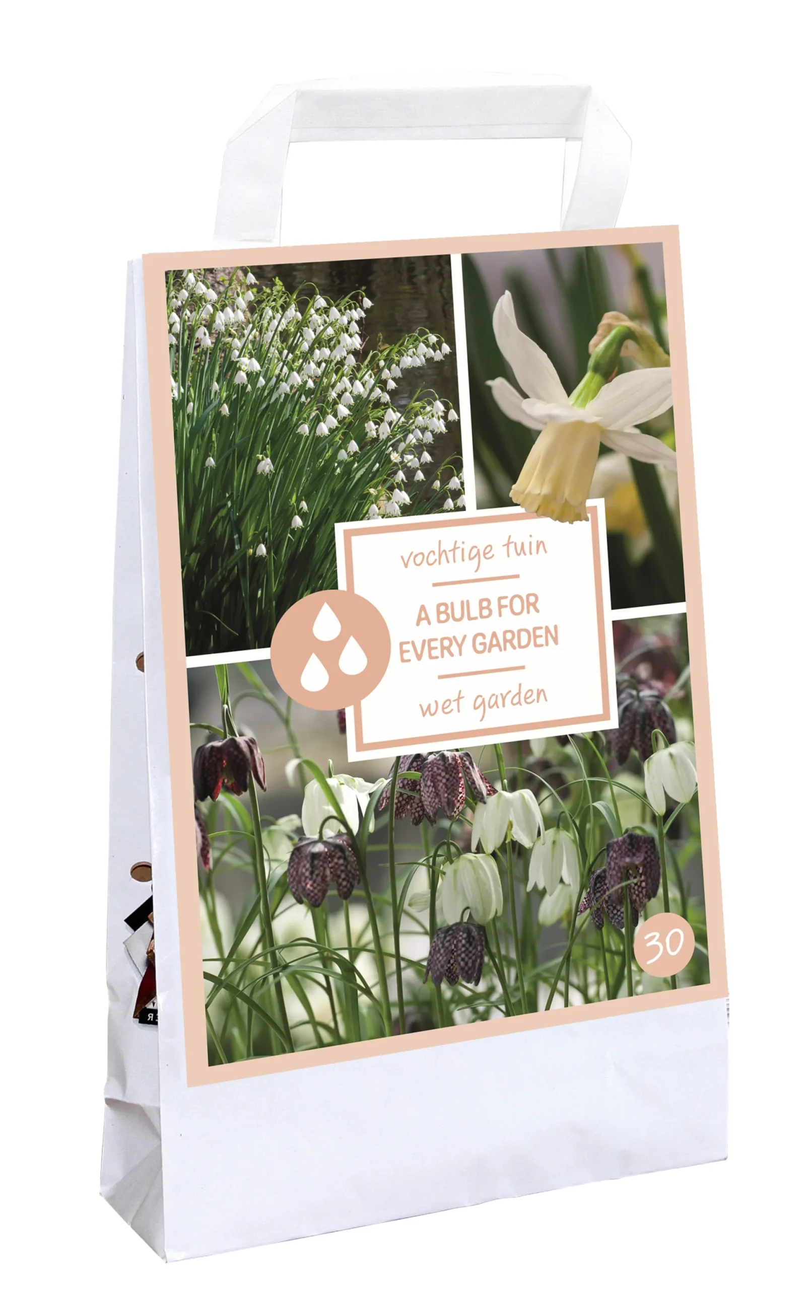 Tas 'a bulb for every garden' met 30 bloembollen wet garden