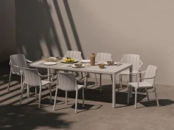 Tevere tafel verlengbaar 147cm antraciet