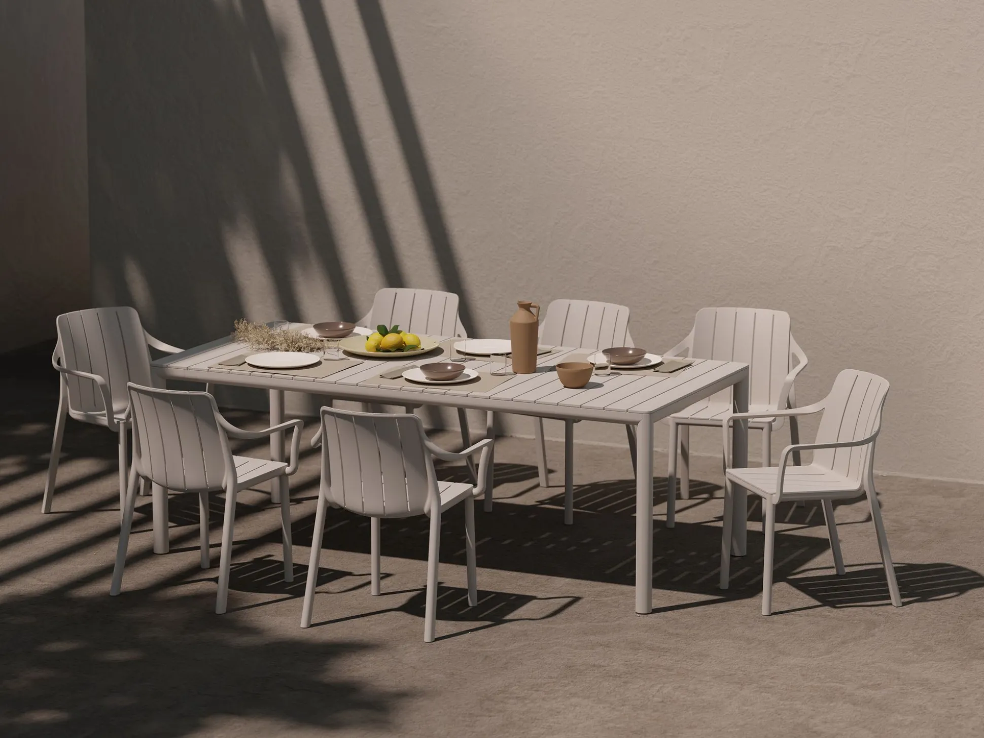 Tevere tafel verlengbaar 147cm antraciet