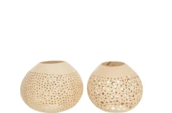 Theelichthouder kokosnoot