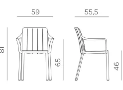 Tiberina armchair corda