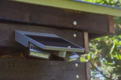 Tilly solar wandlamp met sensor zilver grijs led 4w