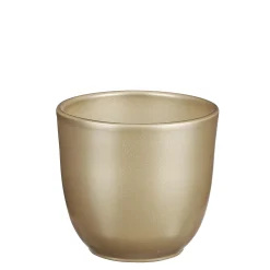Tusca pot rond goud - h11xd12cm