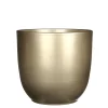 Tusca pot rond goud - h20xd22,5cm