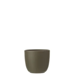 Tusca pot rond groen - h11xd12cm