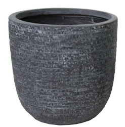 Utah egg pot graphite d55h51