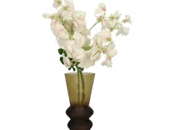 Vaas glas bruin 12x12x22.5cm