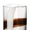 Vaas iggy glas wit/bruin small