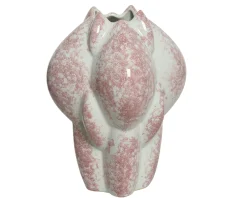 Vaas keramiek 27cm roze