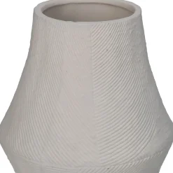 Vaas poselein wit 12.6x12.6x15.3cm