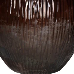 Vaas recycled glas bruin 34x34x75cm