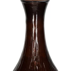 Vaas recycled glas bruin 34x34x75cm