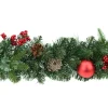 Victoria wreath cones & red deco mat d60cm
