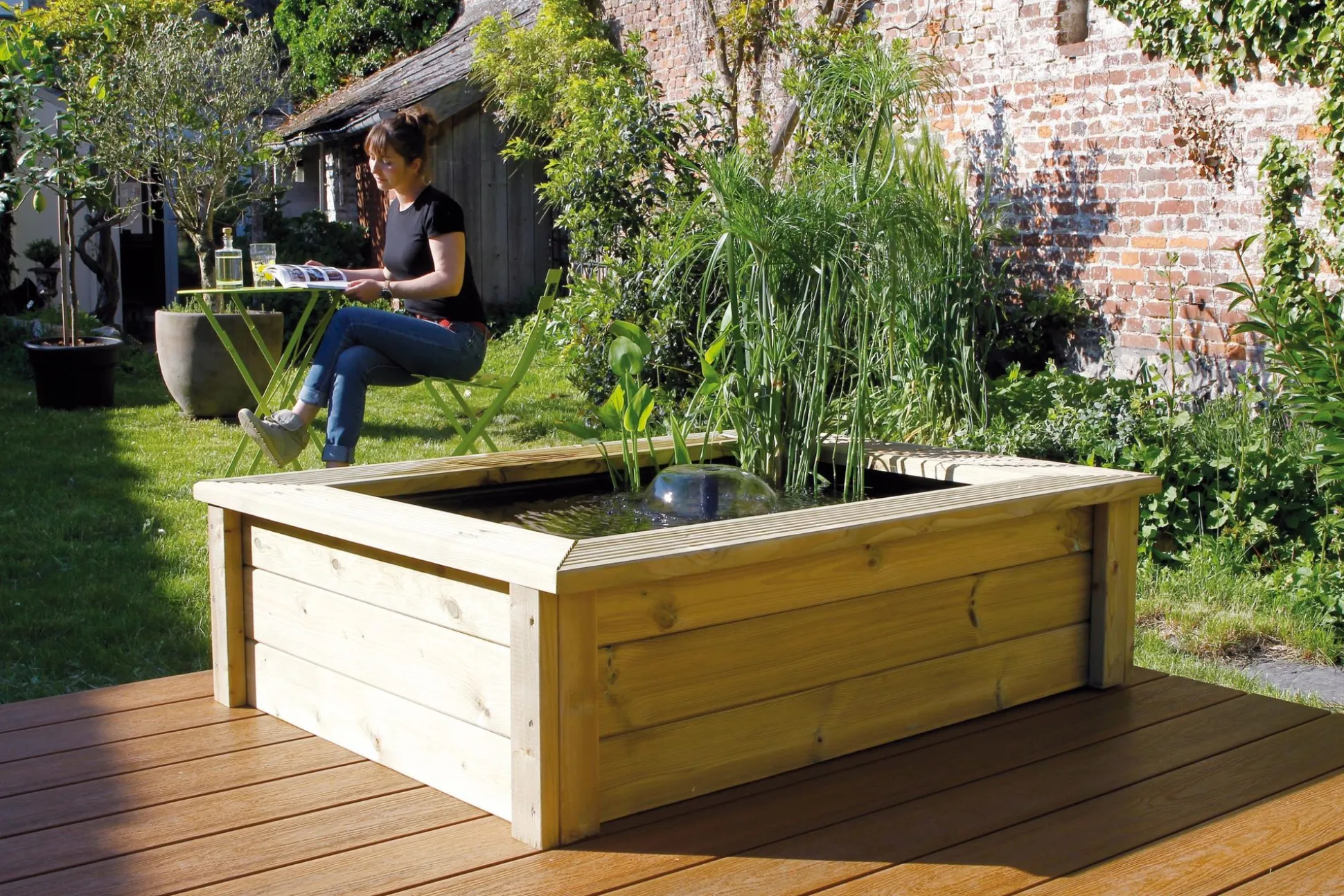 Vijverombouw Quadro Wood I voor Victoria Quadro 5