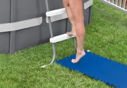 Vloerbeschermer blauw 50x50cm, 8 stuks