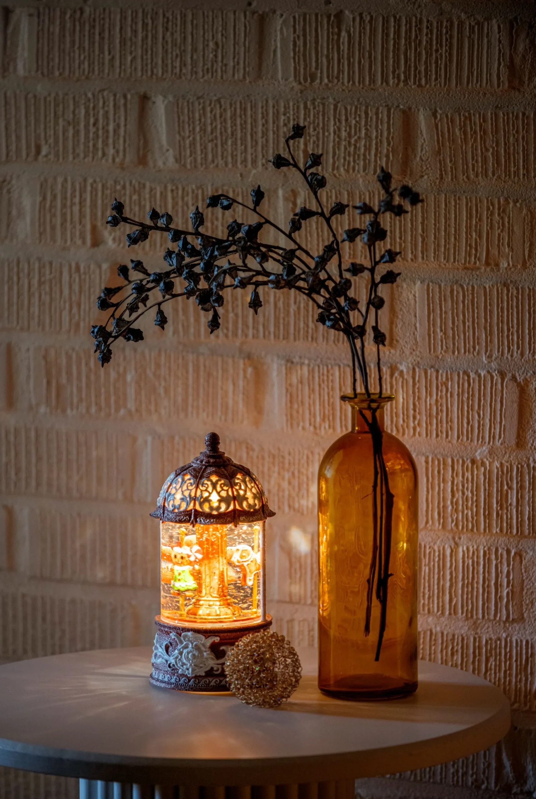 Waterspinner caroussel peperkoekfiguurtjes led warmwit voor binnen