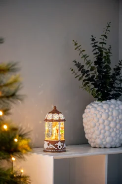 Waterspinner caroussel peperkoekfiguurtjes led warmwit voor binnen