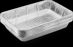 WEBER ALUMINIUM LEKBAKJES GROOT, SET VAN 10 STUKS