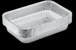 WEBER ALUMINIUM LEKBAKJES KLEIN SET VAN 10 STUKS