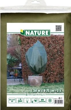 Winterafdekhoes 75cmx1,5m groen 2 stuks