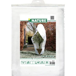 Winterafdekhoes met ritssluiting 150cmx2m wit