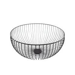 WIRE MAND ZWART D30CM H13CM