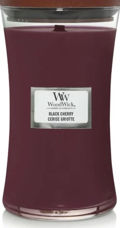 Woodwick Geurkaars black cherry Large