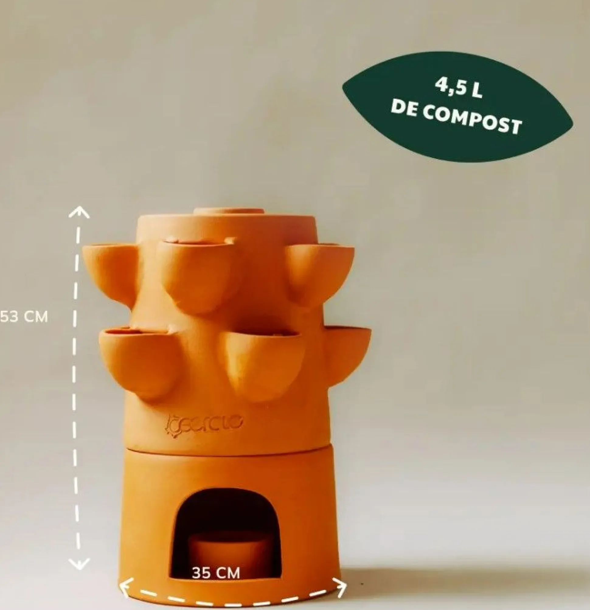 Zelfbemestende composter balkon